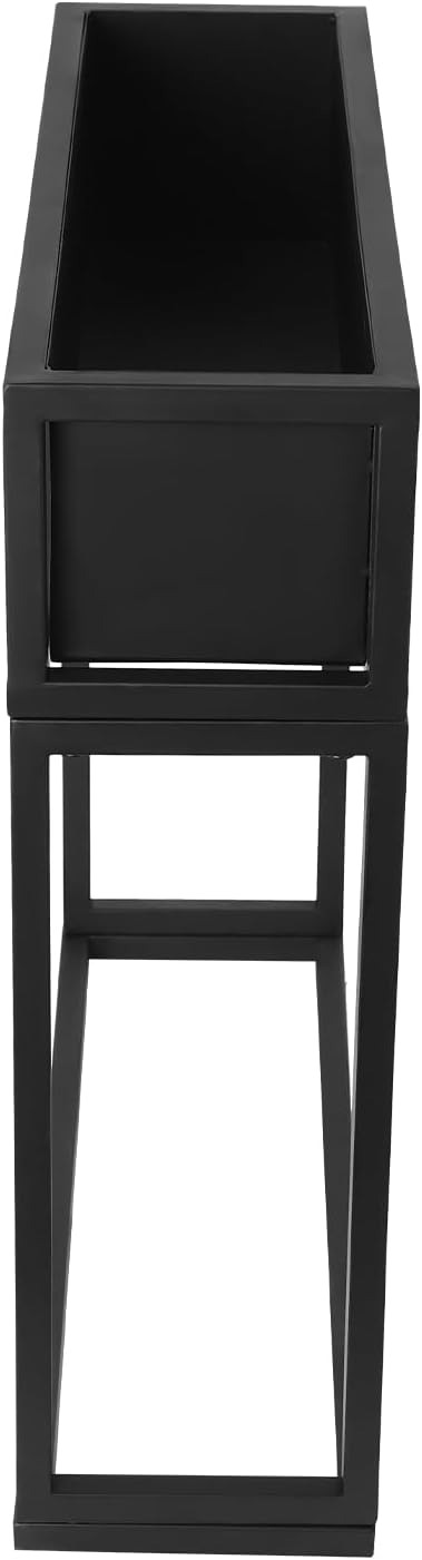 Raised Planter Box 28 Tall Metal Rectangular Planter Raised Garden Bed for Outdoor Carbon Steel Flower Box with Legs for Backyard Garden Porch