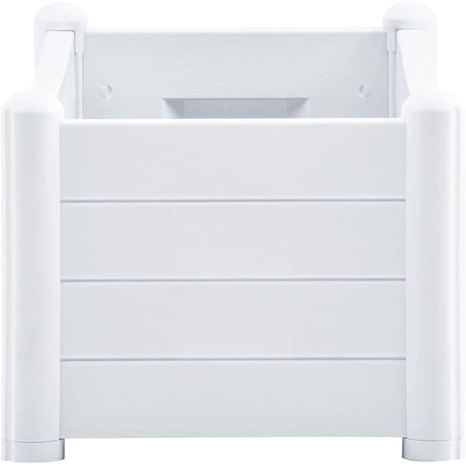 vidaXL Patio Raised Bed PP White 39.4x16.9x13.8