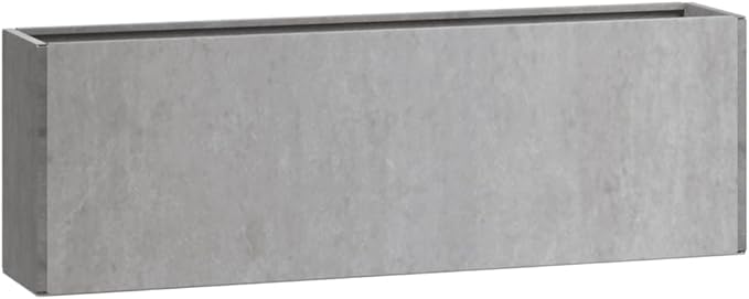 Corten Steel Wall Planter 2 Pack Raised Garden Bed for Outdoor Gardens Patios and Balconies Rusty Finish Dimensions 20.9x3.9x6.7 Durable Weather-Resistant Metal Planter Box
