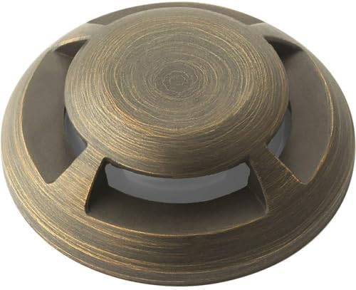 Kichler 16145CBR Transitional Mini All-Purpose Four Way Top Accessory from Landscape LED Collection in Brass Finish 2.25 inches
