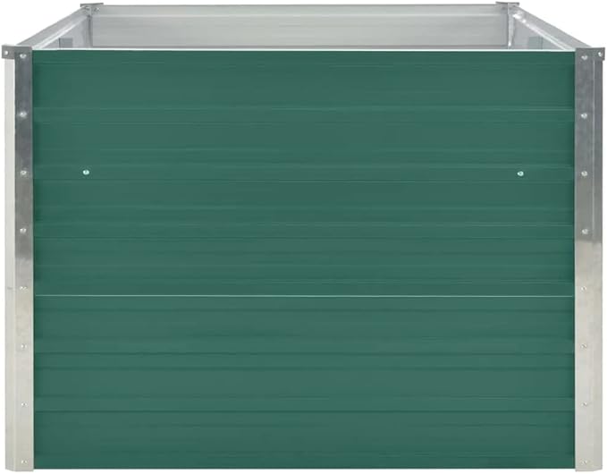 YAFF Raised Garden Bed 63x31.5x17.7 Galvanized Steel Green (15.312lbs)