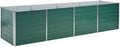 vidaXL Large Garden Raised Bed 126x31.5x31.3 Galvanized Steel Outdoor Planter Box Green Ideal for Plants Vegetables Herbs and Flowers