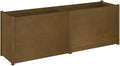 vidaXL Garden Planter - Solid Pinewood Material Honey Brown Finish Large Raised Bed Outdoor Use Assembly Required Measures 78.7x19.7x27.6.
