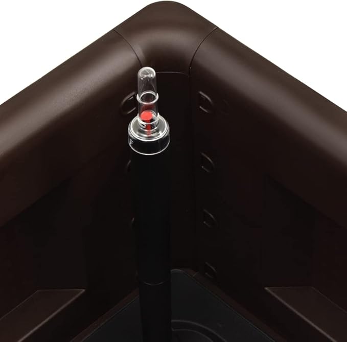 SKM Garden Raised Bed with Self Watering System Mocha 39.4x16.9x13-39601026