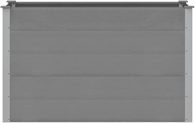 vidaXL Garden Raised Bed WPC 150x50x91cm Grey Outdoor Lawn Flower Pot Raised Bed