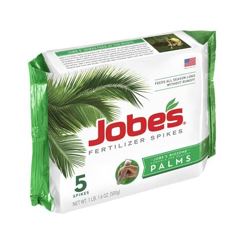 Jobe's 01010 5 Pack 10-5-10 Palm Tree Fertilizer Spikes - Quantity 6