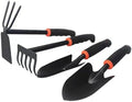 4-Pack Garden Tool Set Heavy Duty Gardening Tool Set with Non-Slip Rubber Grip Outdoor Hand Tools Ideal Gardening Tool Kit Gifts for Women and Men