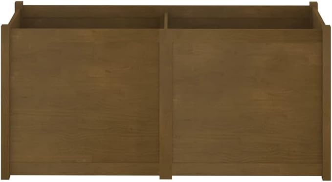 Wooden Raised Garden Bed Garden Planter Box Planter Raised Bed Wood Planter Box Grow Vegetable Flower Herb Gardening Honey Brown 59.1x19.7x27.6 Solid Wood Pine