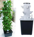 Hydroponics Growing System 30 Pods Hydroponics Tower Hydroponic Growing Sys Aeroponics Growing Kit for Fruits and Vegetables with Hydrating Pump Adapter Net Pots Timer for