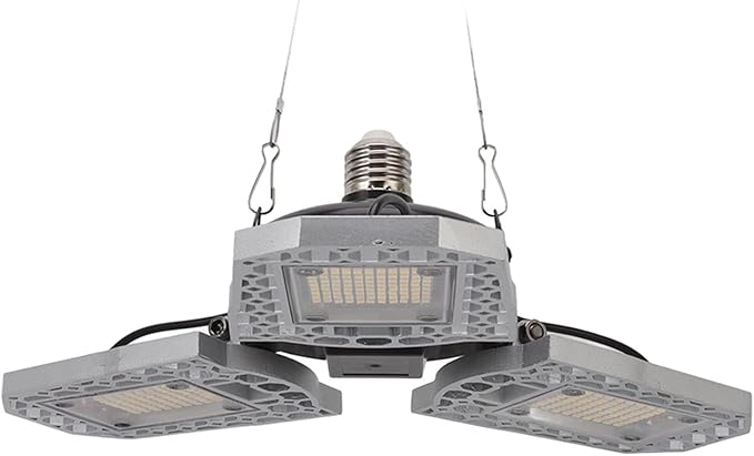 LED Grow Lights 297 LEDs Full Spectrum Plant Light with Folding Three Leaves Growing Lamp for Greenhouse Succulent Vegetables