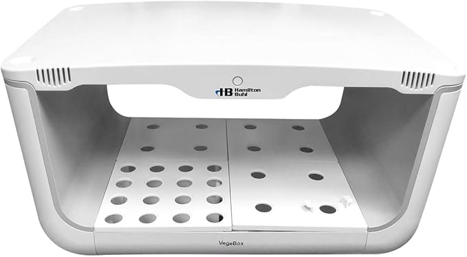 HamiltonBuhl HGLITE Next-Generation Hydroponic LED GrowLight for STEAM Education 28 Planting Vacancy Uses Hydroponics and Nutrient Solutions Easy Set Day/Night Timer Full Spectrum LED System
