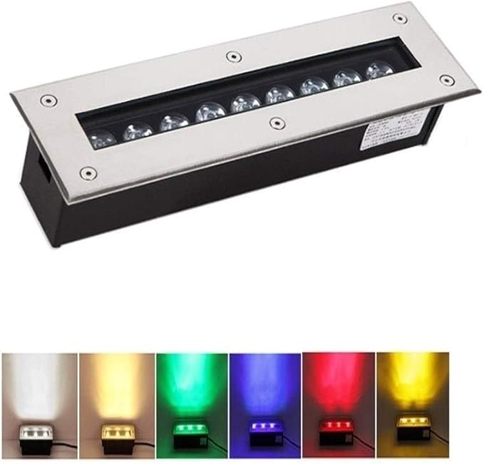 Underground Light LED - Landscape Lighting Rectangular LED Recessed Underground Lights Staircase Floor Aisle Lighting Building Exterior Lights Deck Terrace DRed 6w