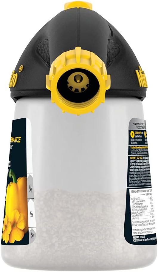 Miracle-Gro Performance Organics Garden Feeder 12 oz. - Includes First Feeding of Miracle-Gro Performance Organics Plant Nutrition Inside - Feed Vegetables Flowers and Herbs While Watering