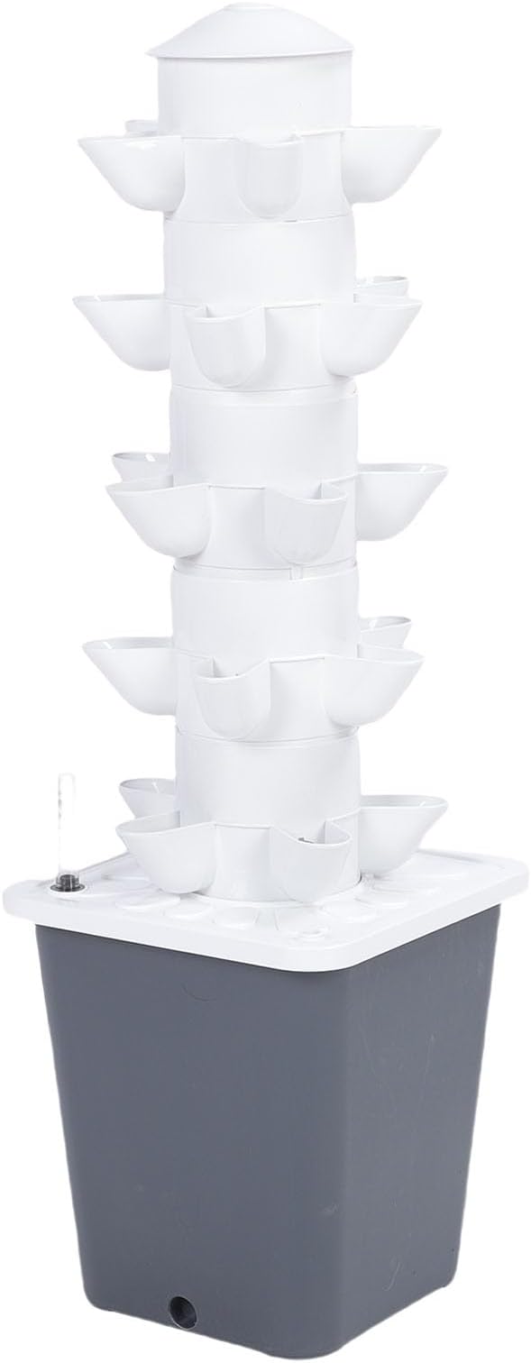 Hydroponic Growing System Tower 25 Holes Mini Column Indoor Vertical Garden for Home School Engineering
