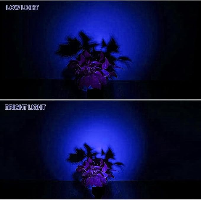 Solar Landscape Lights 7 LED Solar Spotlights 2 in 1 Waterproof Security Light Solar Lights Outdoor (Blue)