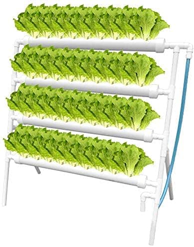 Hydroponic System Hydroponic Growth Kit PVC Hydroponic Test and Hydroponic Garden Plant System Vegetables Fruits Flowers 36 Plant SitesA
