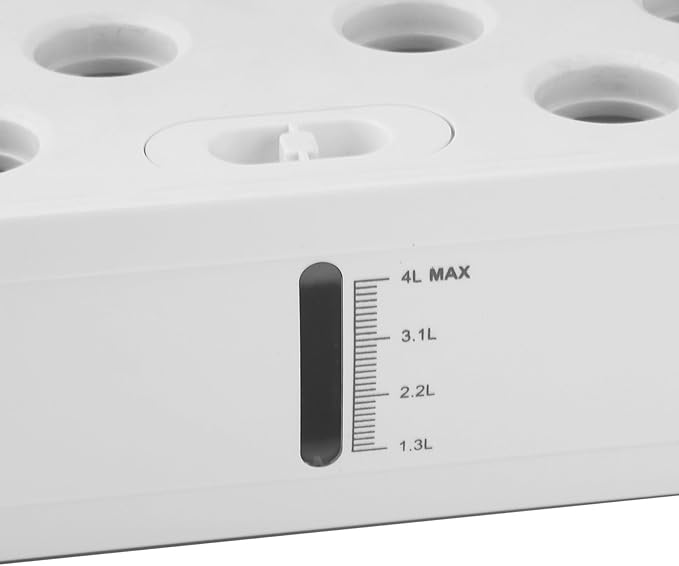 Hydroponics Growing System 12 Pods with LED Grow Light for Indoor Garden Planter Soilless Kit for Veggie Lettuce (White)