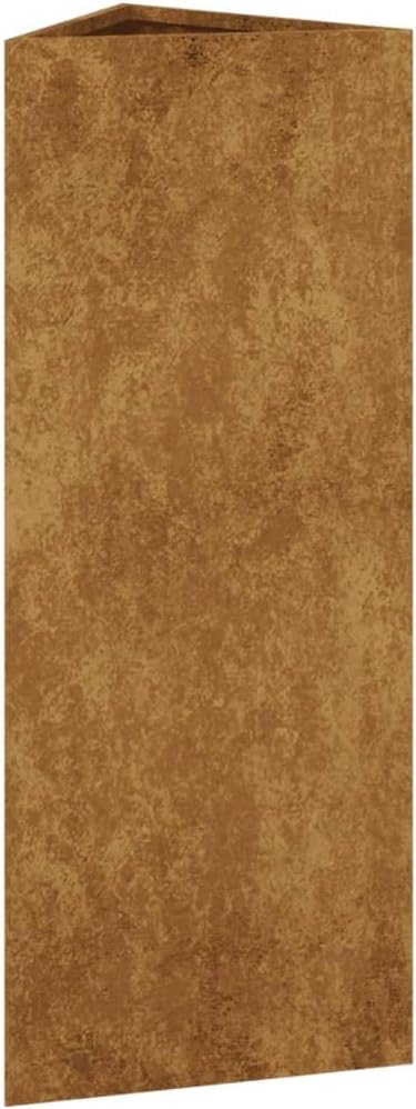 Corten Steel Garden Planter Rectangular Weathering Steel Outdoor Plant Container 11.8x11.8x29.5 Inch Raised Garden Bed for Flowers Herbs Patio Balcony