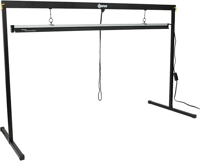 SUNPACK Metal Grow Light Stand with T5 Light System 48 - Ideal for Greenhouses or Indoor Gardening 6400K Grow Light with Reflectors