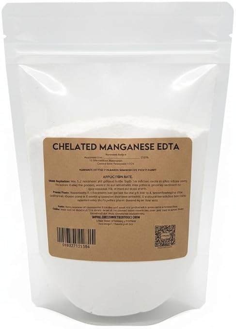 Greenway Biotech Inc. Chelated Manganese EDTA for Hydroponics and Aeroponics Agriculture- 100% Water Soluble Natural Plant Fertilizer Ideal for Indoor and Outdoor- 1 Pound