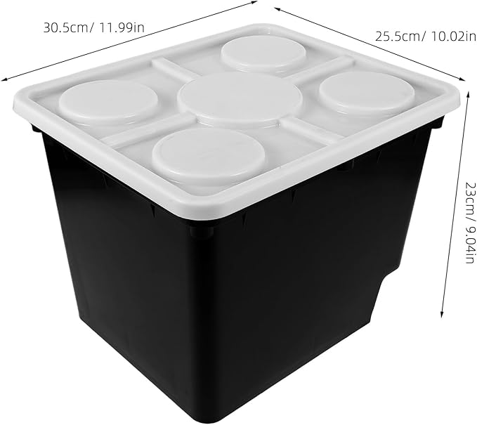 Happyyami Soilless Cultivation Bucket for Hydroponic Plants for Indoor Growing System Easy to Assemble Stable for Vegetables Fruits and Flowers