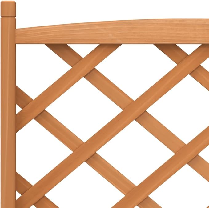 Natural Wood Planter Solid Fir Wood Medium Size Galvanized Wire Garden Steel Welded Grid Fence Landscape Triangular Fencing - Bed &amp Rock Walls