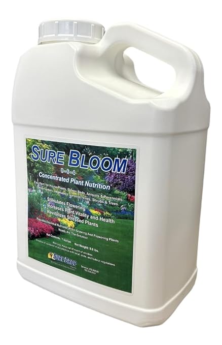 Sure Bloom Concentrated Plant Nutrition 8-6-4 Formula 1 Gallon Plant Food for Indoor and Outdoor Plants