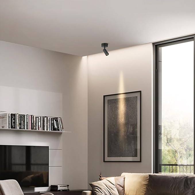 Spotlight Led Ceiling Spotlight Adjustable Spots 350°Rotation Wall Swivel Lamps Focus Lighting Fixture for Living Room Bedroom Hallway