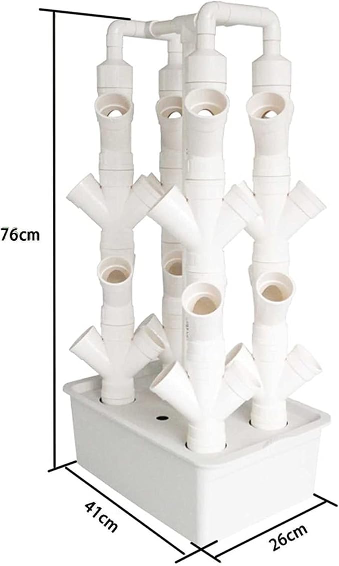 Hydroponic Tower Growing Sytem4 Columns 32 Plants Sites Vertical Grow TowerAeroponics Growing Kit for Indoor &amp Outdoor for Herbs Fruits and Vegetables