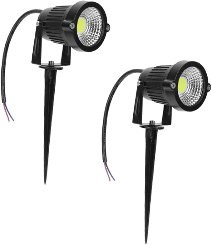 2pcs Decorative Lawn Led Light Energy-Saving In-ground Garden Spotlights for Outdoor Landscape Charming Atmosphere for Pathway