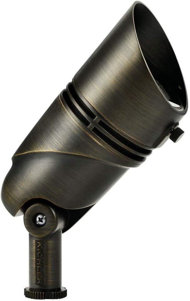 Kichler 16020CBR27 Transitional Accent from Landscape LED Collection in Brass Finish 6.00 inches