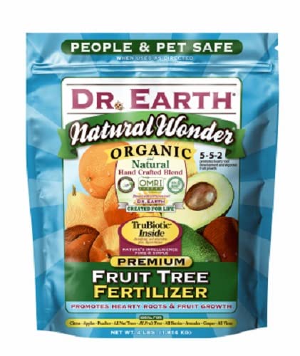 Dr. Earth 708P Organic 9 Fruit Tree Fertilizer in Poly Bag 4-Pound (Fivе Расk)