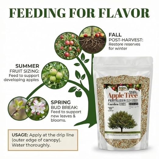 Old Cobblers Farm™ Wicked Growth Apple Tree Fertilizer - Boost Fruit Yield &amp Tree Health Enhanced with Nutrients for Lush Growth – for All Apple Varieties (5 lbs | 10 lbs | 15 lbs | 20 lbs) (10 l