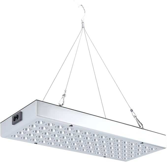 25W LED Plant Light Full Spectrum Grow Lamp for Indoor &amp Greenhouse Seedlings Veg Flowers - 110-220V with US Plug