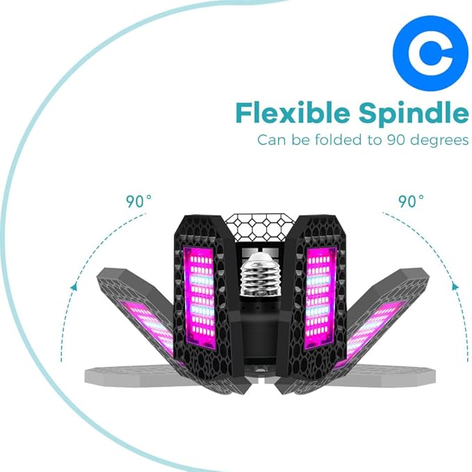 250W LED Full Spectrum Foldable Planting Light 110V Sunlights Grow Lamps UV/IR Indoor Plant Fill Lights E26/E27 Deformable Panels 100-277V Greenhouse Tent Seeds Fruit Flowers Hydroponic Lighting