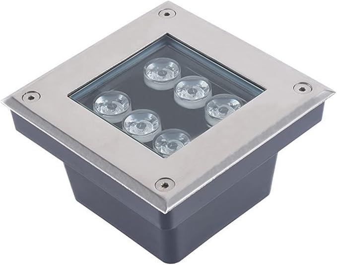 Outdoor Landscape Lights Square IP66 Waterproof Embedded Garden Underground Light for Walkway Pathway Patio Step Deck Spotlight AC85-265V