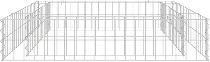 Gabion Raised BedOutdoor Garden GabionsStone BasketsPlanters Raised Vegetable BedsGalvanized Steel 39.4x39.4x7.9