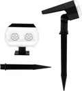 2PCS Solar Outdoor Lawn Solar Spotlights Adjustable Wall LightsWaterproof IP67Dusk to Dawn for Lighting Outside Decor
