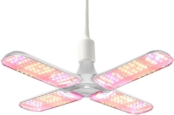LED Grow Light Full Spectrum SMD2835 Bulb E27 Foldable Phyto Lamp Indoor Hydroponics Cultivation Lamp for Greenhouse Vegetable Grow TentWhite