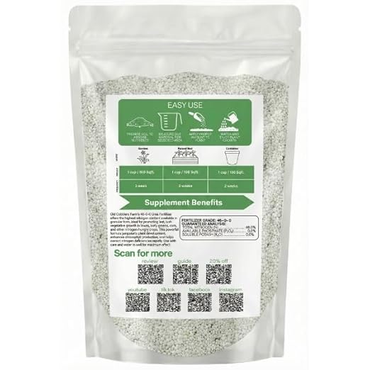 Old Cobblers Farm™ Wicked Growth High-Efficiency 46-0-0 Fertilizer - Urea - Fast-Acting Nitrogen Source for Lush Growth in Gardens &amp Farms -Soluble (5 lbs | 10 lbs | 15 lbs | 20 lbs) (5 lbs)