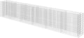 vidaXL Galvanized Steel Gabion Raised Bed - Weather- Garden Planter for Patio Featuring Large Outer Dimensions and Customizable Fill