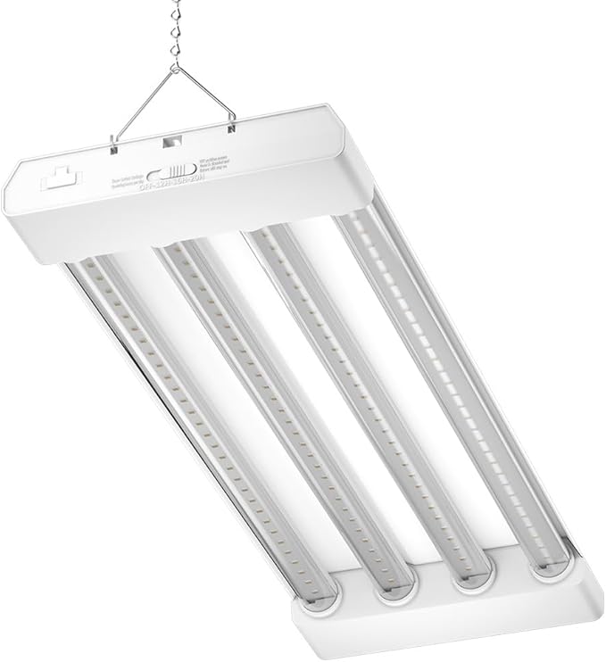 Good Earth Lighting 24-in 4-Light 69-Watt Red Spectrum LED Grow Light 92 PAR/PPF Auto On/Off Timer Linkable White