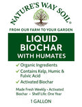 Nature’s Way Soil Root Growth &amp Nutrient Retention Soil Conditioner – Biochar Enhanced Liquid Plant Food for Gardens Lawns &amp Raised Beds – Improves Fertilizer Efficiency &amp Soil Microbial
