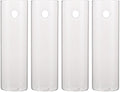 NUOBESTY 4 Sets Wall Hanging Glass Tube Planters Hydroponics Plant Holder Clear Cylindrical Vases Wall Mounted Flower Vase with Hooks for Hydroponic Propagation