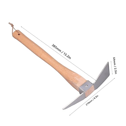 Hoe Garden Tool Pick Axe Wood Material for Courtyard for Pot Culture for Gardening
