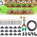 360° Adjustable Drip Irrigation System Kit with Smart Timer for Garden Greenhouse &amp Yard - 20m (65.6ft) Auto Watering Solution for Plants Efficient Watering System