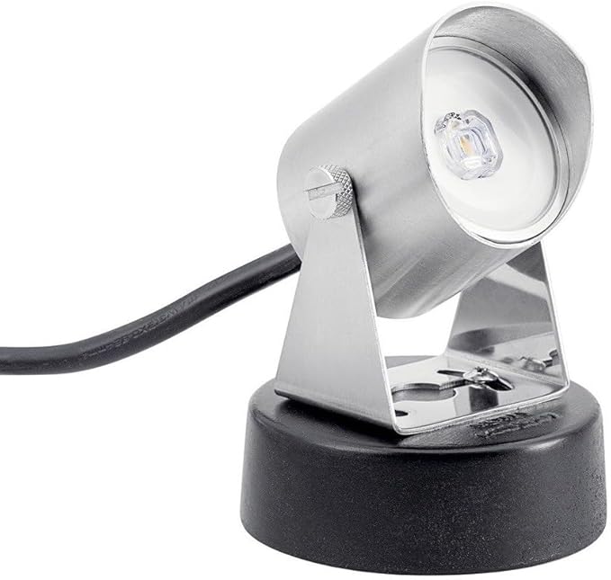 Vlo 6W 1 Led Underwater Accent Light 2 inches Tall by 2 inches Wide-Stainless Steel Finish-3000 Color Temperature Utilitarian Landscape 12V Led Water 147-Bel-4435931