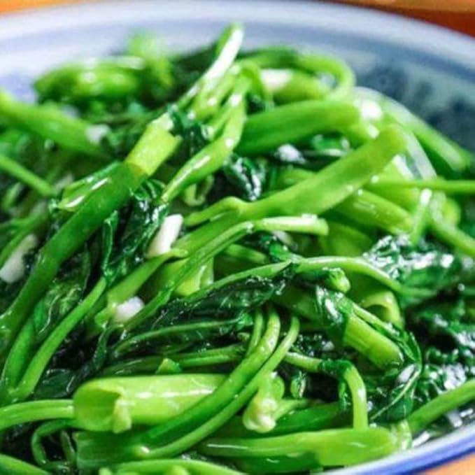 2000+ Kong Xin CAI Seeds - 40+ Grams Green Leaf Vegetable Seeds for Planting Garden - Non-GMO Choy Ong Seeds &amp 100% Produced in The US