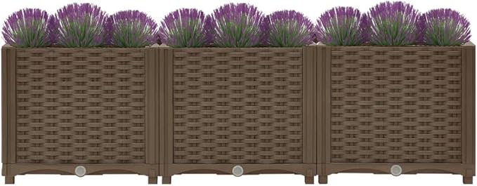 Raised Bed PlanterGarden BedGalvanized Raised Garden BedPlanter Raised bedsGalvanized Planter47.2x15.7x15 Polypropylene