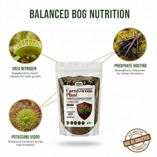 Old Cobblers Farm™ Wicked Growth Carnivorous Plants Fertilizer - Tailored nutrients for Sensitive Insect-Eaters Like Flytraps and Pitcher Plants (5 lbs | 10 lbs | 15 lbs | 20 lbs) (5 lbs)